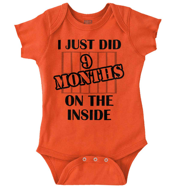 I Just Did Months On The Inside Romper Bodysuit Brisco Baby