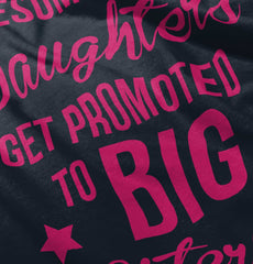 Awesome Daughter Promote Big Sisters Infant Toddler T Shirt-Direct To Garment Print-Brisco Baby