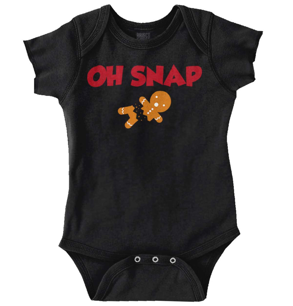 Oh Snap Gingerbread Romper Bodysuit-Direct To Garment Print-Brisco Baby