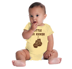 Little Ass Kicker Romper Bodysuit-Direct To Garment Print-Brisco Baby