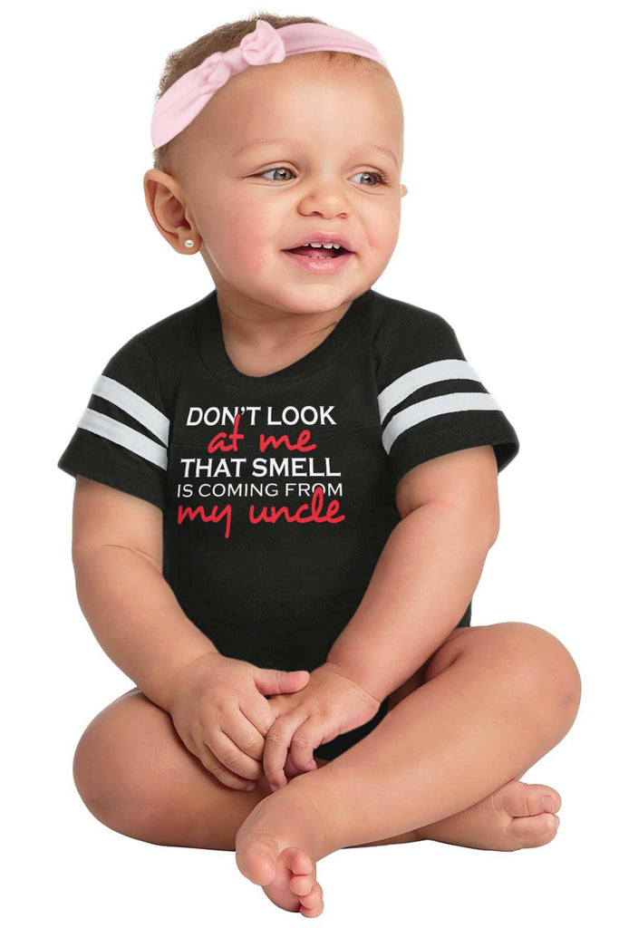 That Smell Football Romper Bodysuit-Direct To Garment Print-Brisco Baby