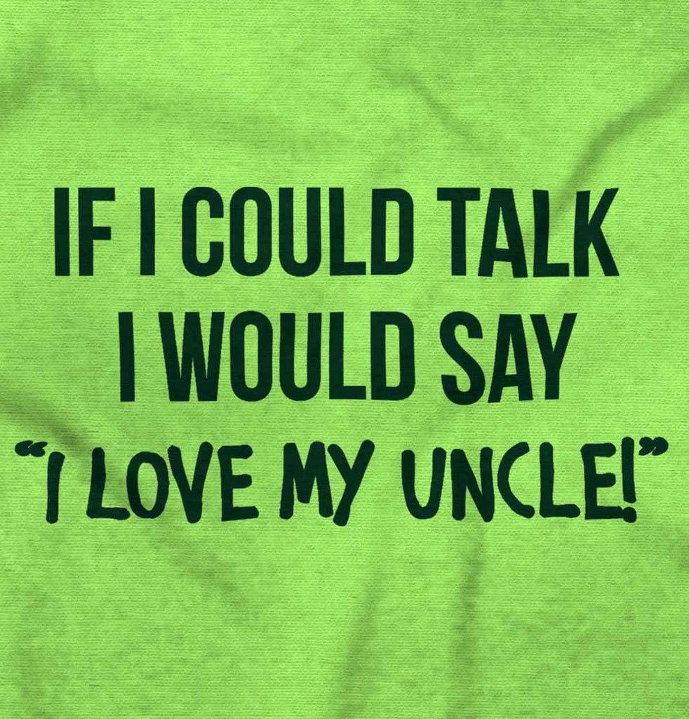 I Love My Uncle Toddler Romper Bodysuit-Direct To Garment Print-Brisco Baby