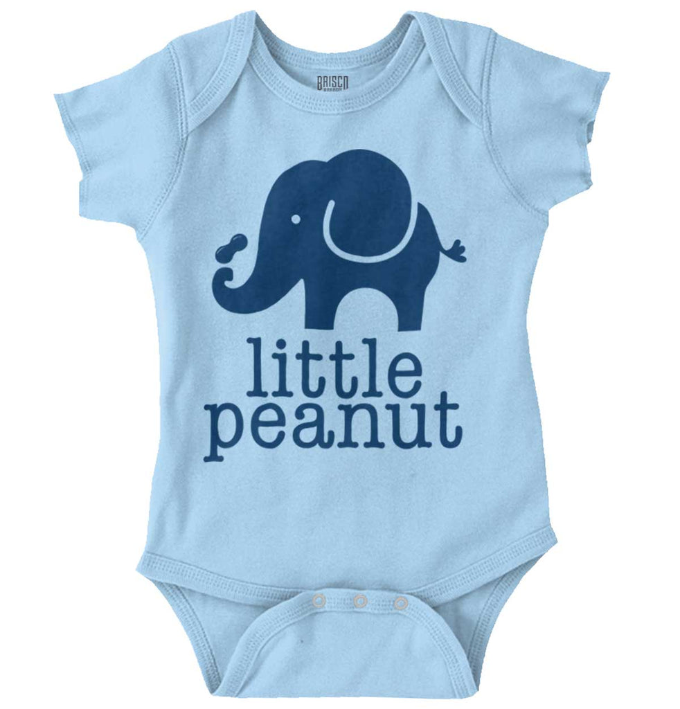 Elephant Peanut Romper Bodysuit-Direct To Garment Print-Brisco Baby