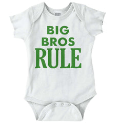 Big Bros Rule Romper Bodysuit-Direct To Garment Print-Brisco Baby