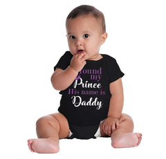 Prince Daddy Romper Bodysuit-Direct To Garment Print-Brisco Baby