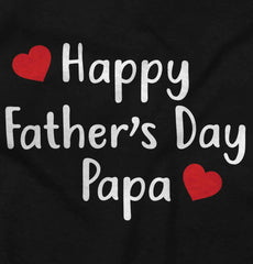 Happy Fathers Day Papa Infant Baby Bib-Direct To Garment Print-Brisco Baby