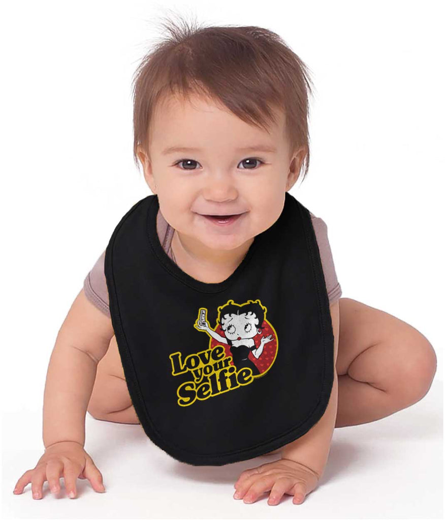 Love Your Selfie Infant Baby Bib-Direct To Garment Print-Brisco Baby