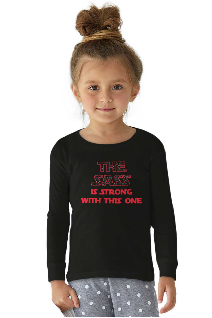 Sass Is Strong Solid Baby Pajama Top-Direct To Garment Print-Brisco Baby