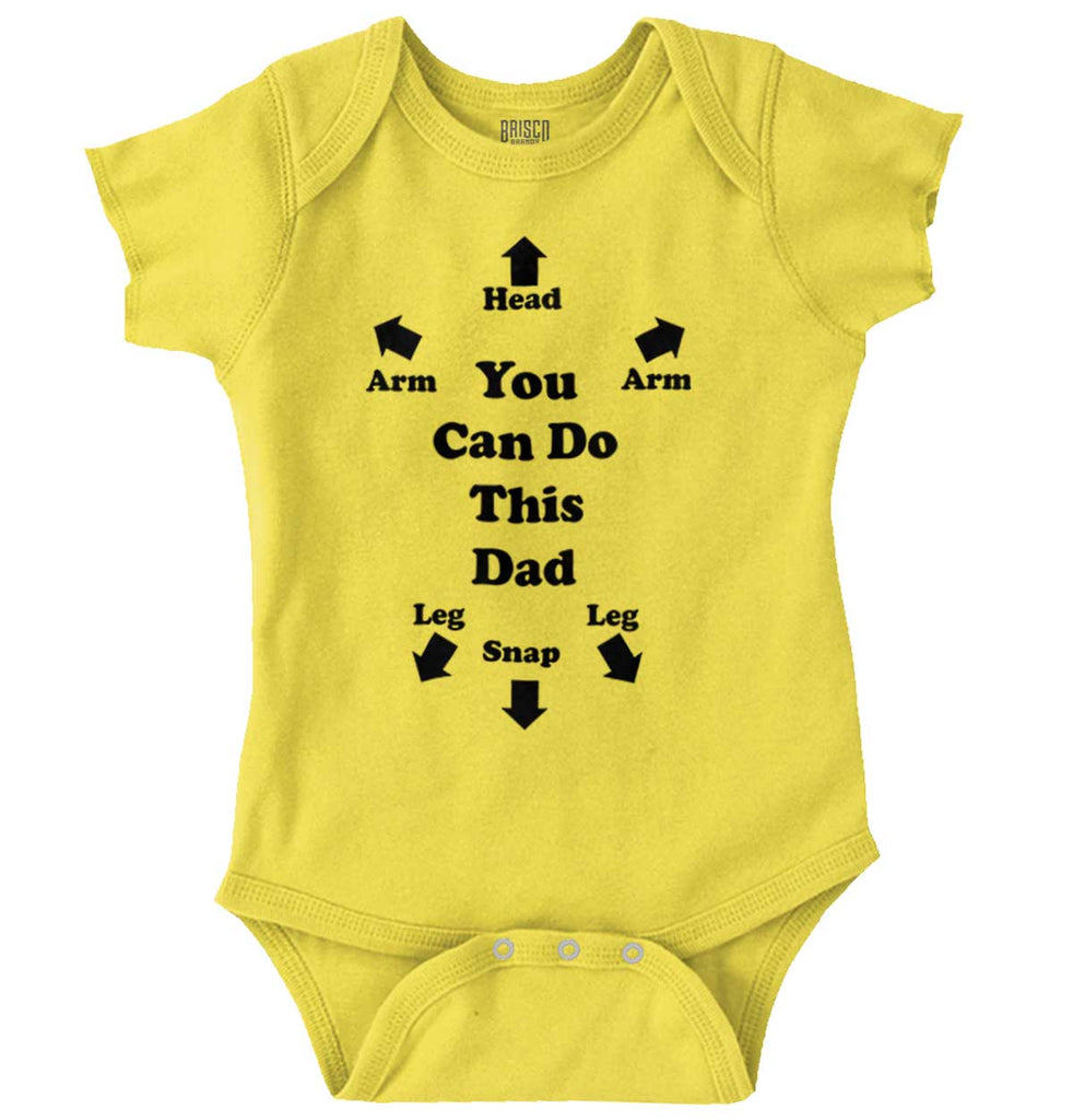 You Can Do This Romper Bodysuit-Direct To Garment Print-Brisco Baby