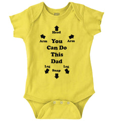 You Can Do This Romper Bodysuit-Direct To Garment Print-Brisco Baby