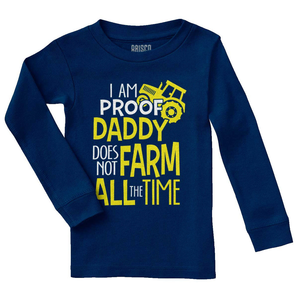 Farm All The Time Solid Baby Pajama Top-Direct To Garment Print-Brisco Baby