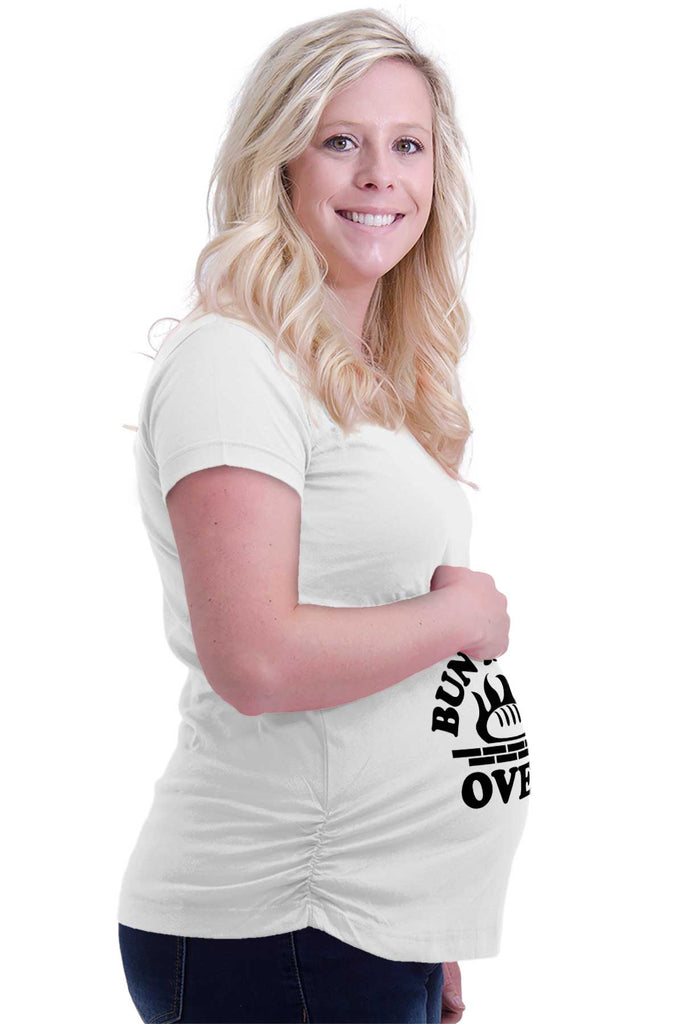 Bun In The Oven Maternity T-Shirt-Direct To Garment Print-Brisco Baby