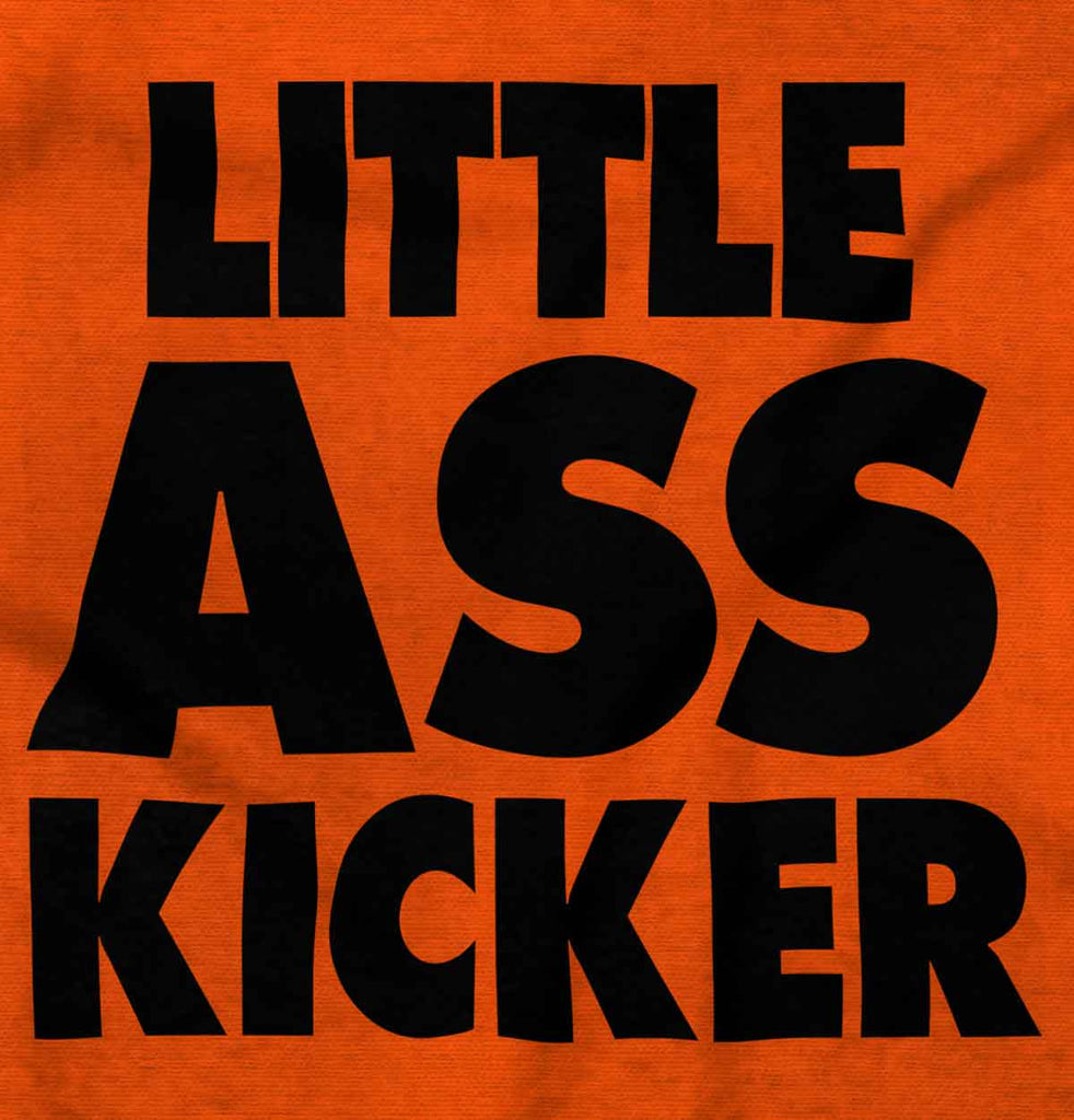 Little Ass Kicker Romper Bodysuit-Direct To Garment Print-Brisco Baby