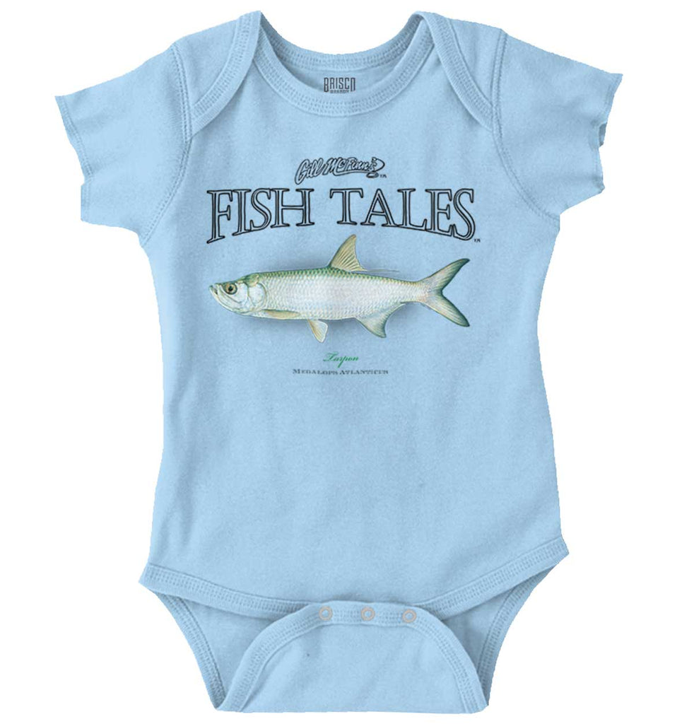Tarpon Fish Romper Bodysuit-Direct To Garment Print-Brisco Baby