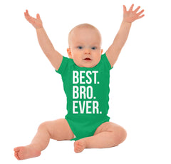 Best Bro Ever Romper Bodysuit-Direct To Garment Print-Brisco Baby