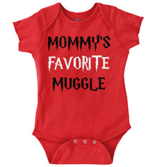 Mommy's Favorite Muggle Romper Bodysuit-Direct To Garment Print-Brisco Baby