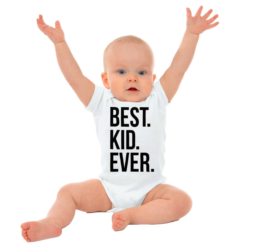 Best Kid Ever Romper Bodysuit-Direct To Garment Print-Brisco Baby