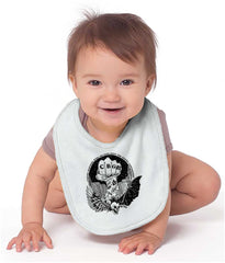 Bat CBGB Infant Baby Bib-Direct To Garment Print-Brisco Baby