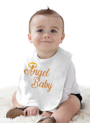 Angel Baby Infant Baby Bib-Direct To Garment Print-Brisco Baby