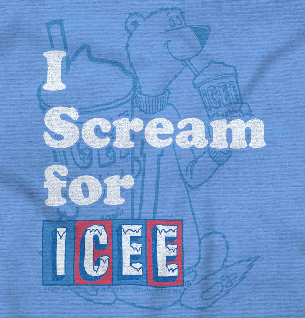 I Scream For Icee Toddler Baseball-Direct To Garment Print-Brisco Baby