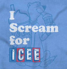 I Scream For Icee Toddler Baseball-Direct To Garment Print-Brisco Baby
