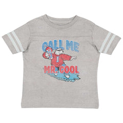 Call Me Mr. Cool Toddler Football Jersey Tee-Direct To Garment Print-Brisco Baby