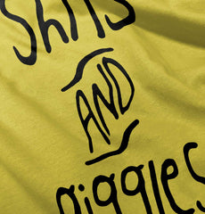 Shits and Giggles Romper Bodysuit-Direct To Garment Print-Brisco Baby