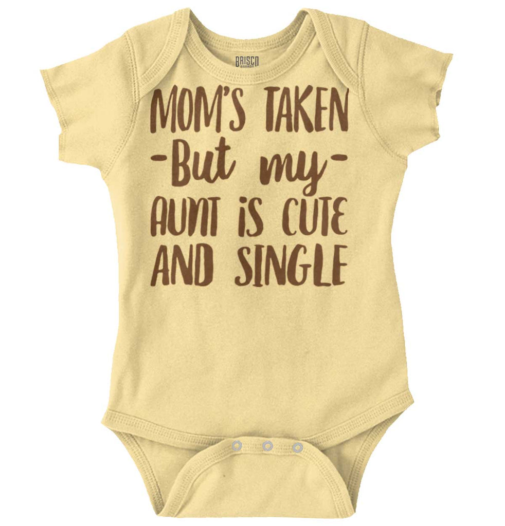 Aunt is Single Romper Bodysuit-Direct To Garment Print-Brisco Baby