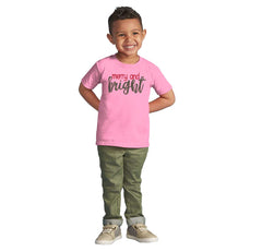 Merry And Bright Infant Toddler T Shirt-Direct To Garment Print-Brisco Baby