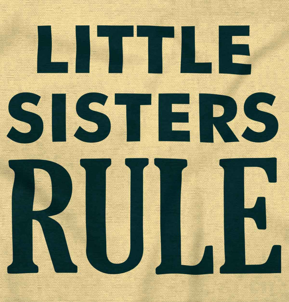 Little Sisters Rule Romper Bodysuit-Direct To Garment Print-Brisco Baby