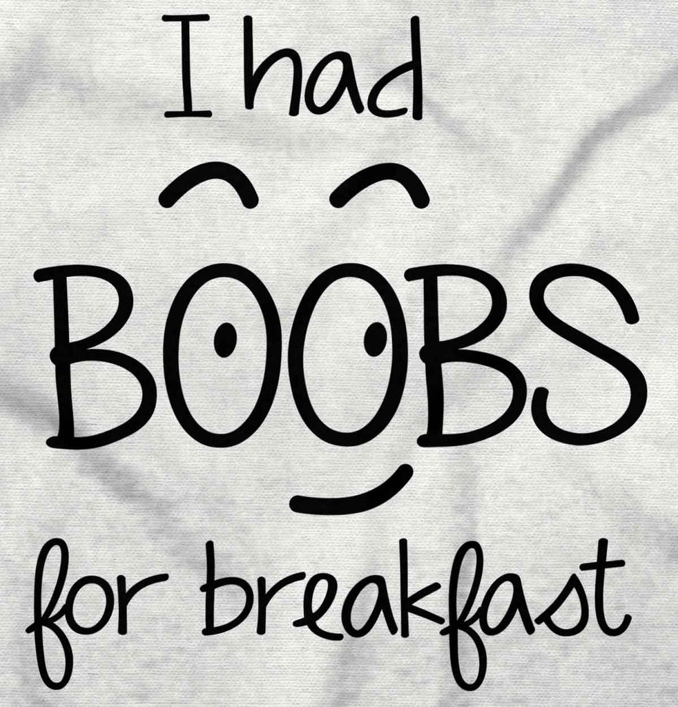 I Had Boobs Infant Baby Bib-Direct To Garment Print-Brisco Baby