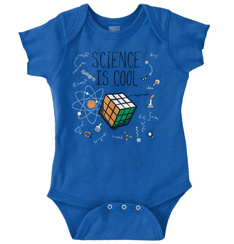 Science Is Cool Romper Bodysuit-Direct To Garment Print-Brisco Baby