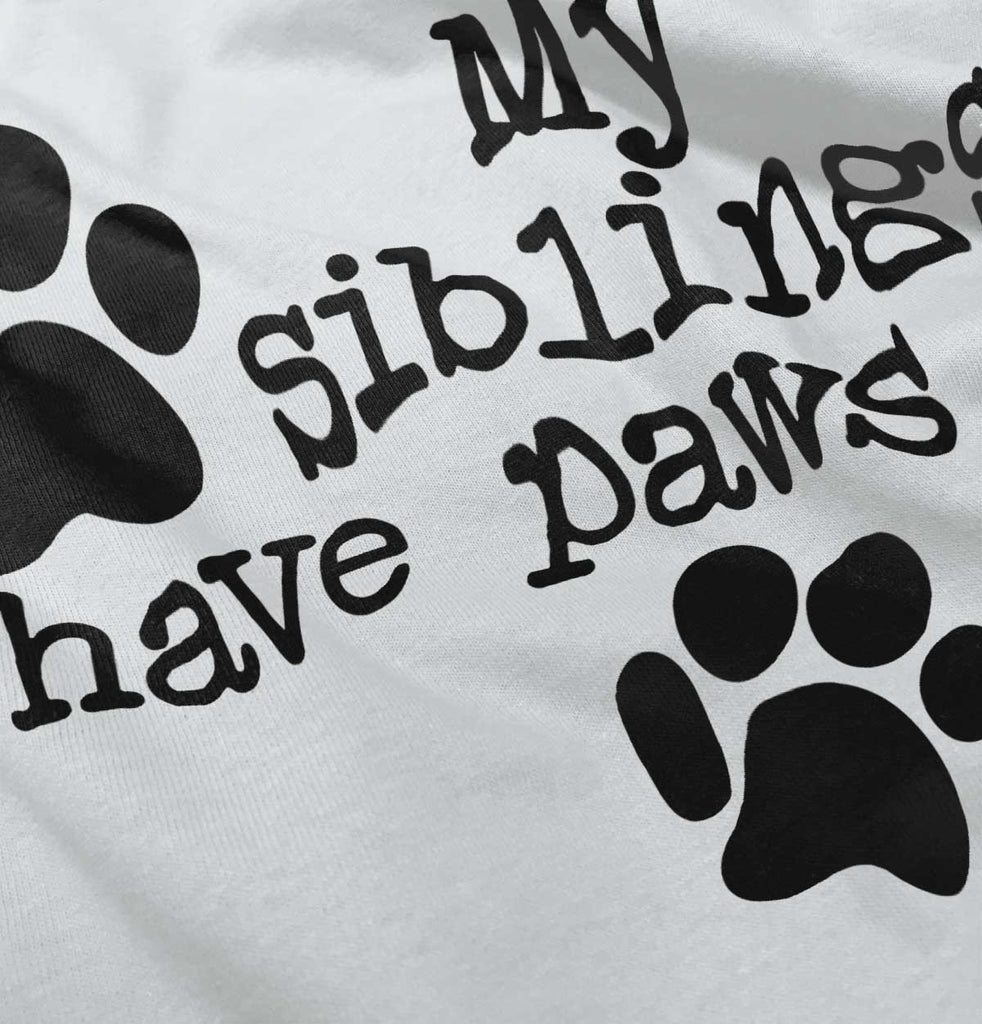 Siblings have paws Romper Bodysuit-Direct To Garment Print-Brisco Baby