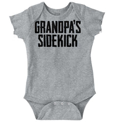 Grandpa's Sidekick Romper Bodysuit-Direct To Garment Print-Brisco Baby