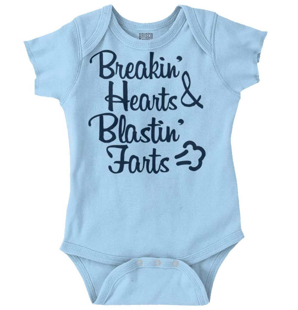 Blastin Farts Romper Bodysuit-Direct To Garment Print-Brisco Baby