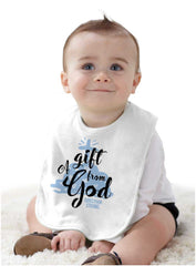 Gift From God Infant Baby Bib-Direct To Garment Print-Brisco Baby