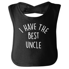 Best Uncle Infant Baby Bib-Direct To Garment Print-Brisco Baby
