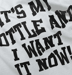 I Want It Now Infant Baby Bib-Direct To Garment Print-Brisco Baby