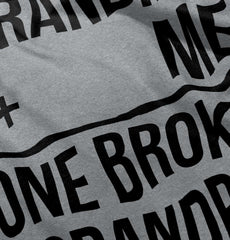 One Broke Grandpa Infant Toddler T Shirt-Direct To Garment Print-Brisco Baby