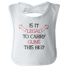 Is It Legal Infant Baby Bib-Direct To Garment Print-Brisco Baby