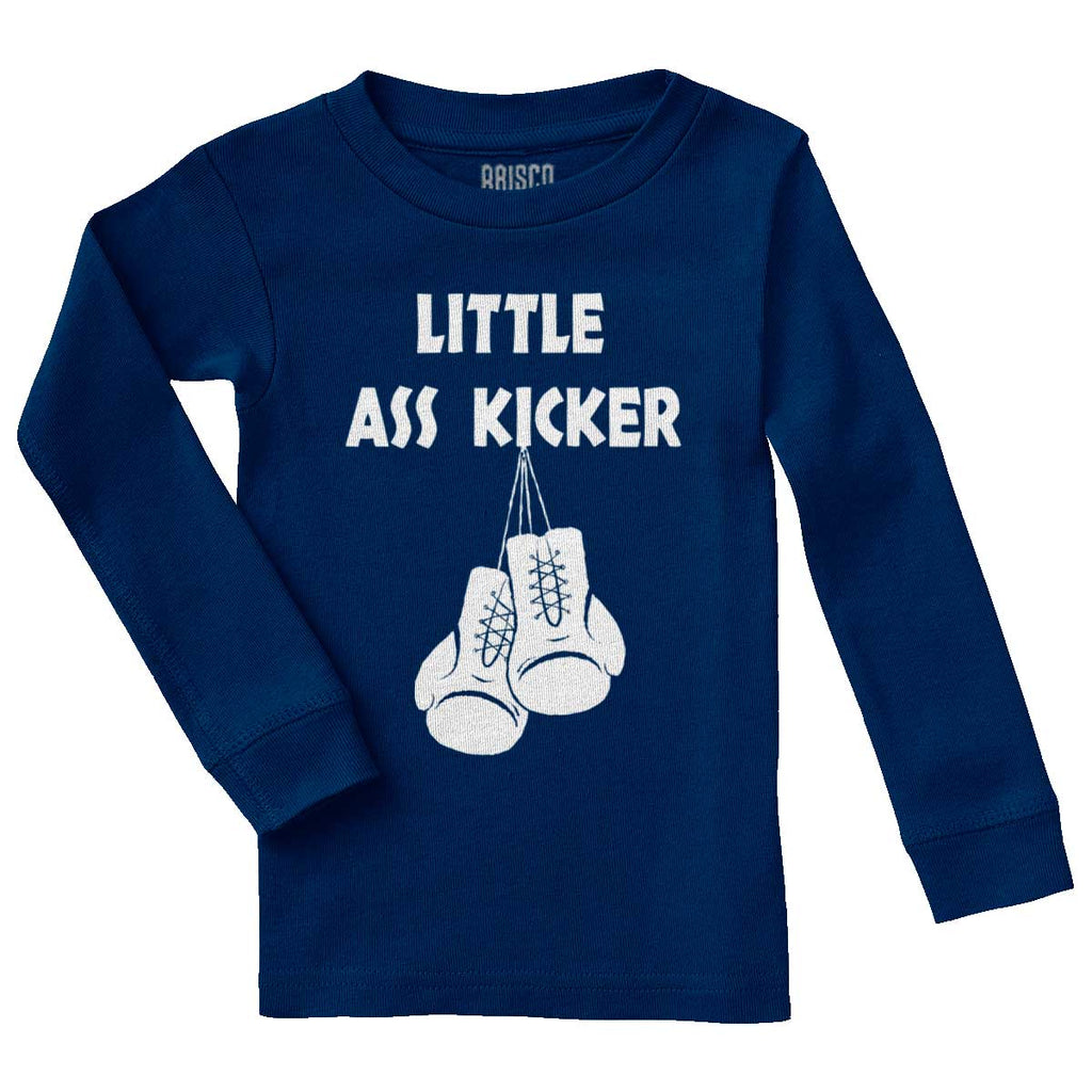 Little Ass Kicker Solid Baby Pajama Top-Direct To Garment Print-Brisco Baby