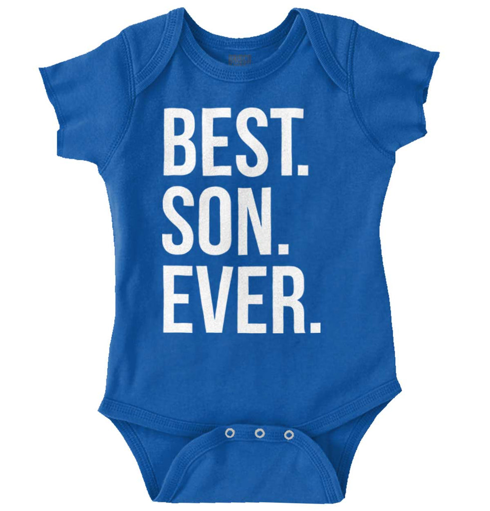 Best Son Ever Romper Bodysuit-Direct To Garment Print-Brisco Baby