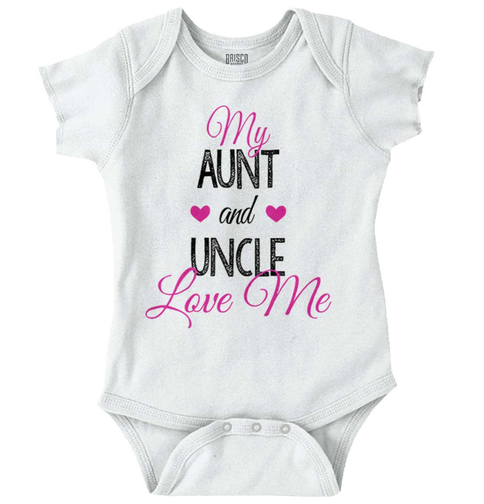 Aunt And Uncle Romper Bodysuit-Direct To Garment Print-Brisco Baby