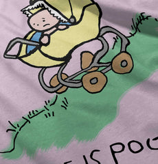 Downhill Stroller Infant Toddler T Shirt-Direct To Garment Print-Brisco Baby