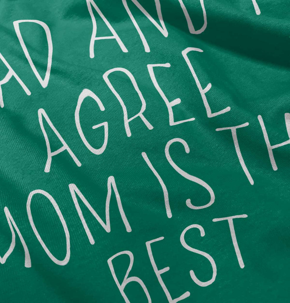 Mom Is Best Toddler Pullover Hoodie-Direct To Garment Print-Brisco Baby