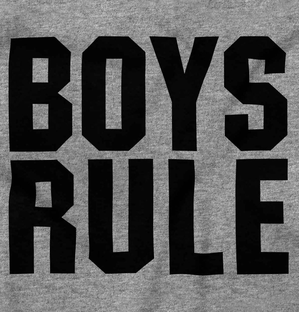 Boys Rule Infant Toddler T Shirt-Direct To Garment Print-Brisco Baby