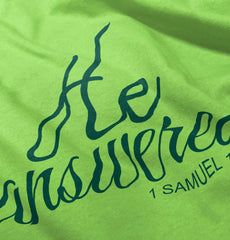 He Answered Romper Bodysuit-Direct To Garment Print-Brisco Baby