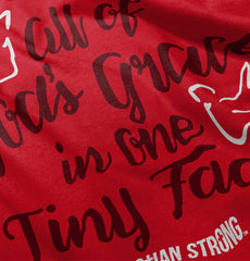 Gods Grace Tiny Face Ringer Romper Bodysuit-Direct To Garment Print-Brisco Baby