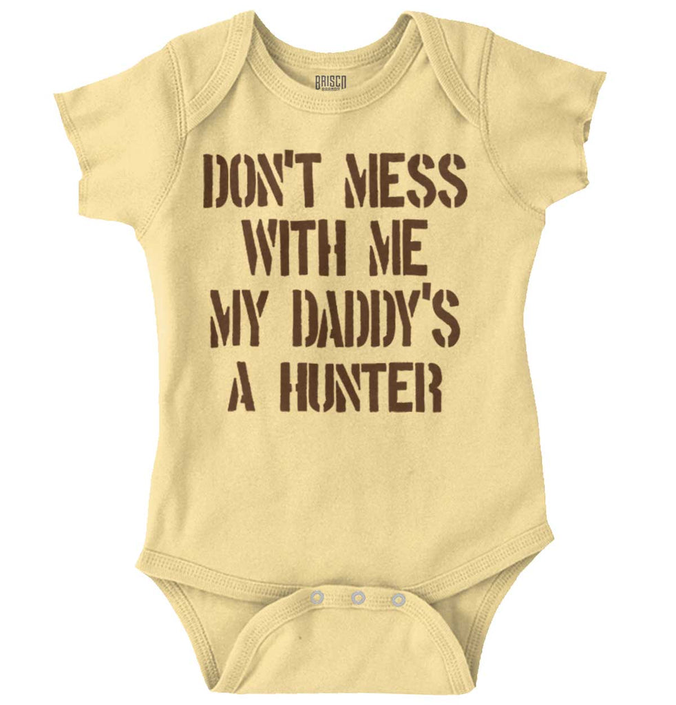 Daddy's A hunter Romper Bodysuit-Direct To Garment Print-Brisco Baby