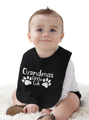 Granmda's Little Cub Infant Baby Bib-Direct To Garment Print-Brisco Baby